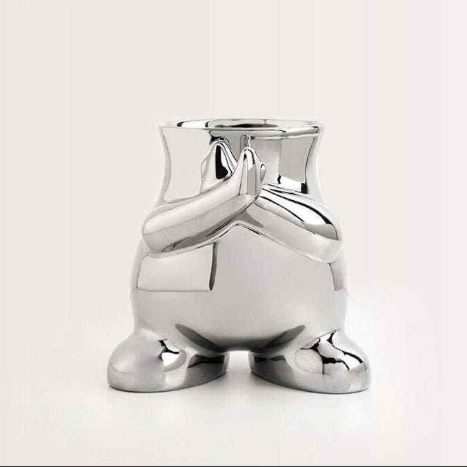 Hom & Ember – Modern Monochrome Art Vase - Hom & Ember