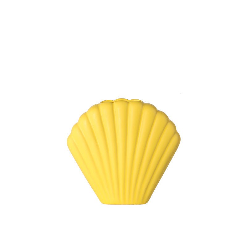 Hom & Ember – Morandi Shell Ceramic Vase - Hom & Ember