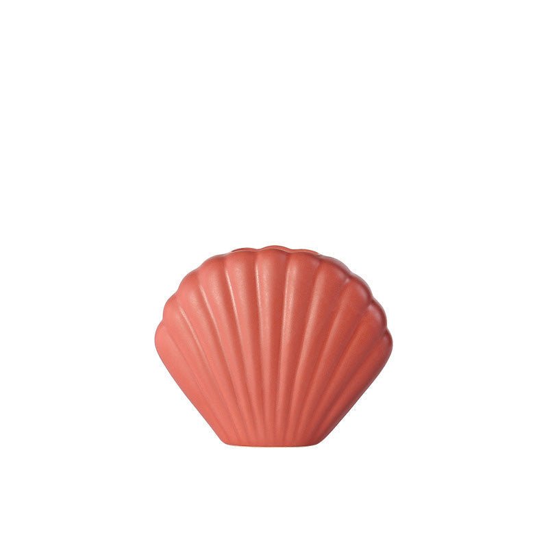 Hom & Ember – Morandi Shell Ceramic Vase - Hom & Ember