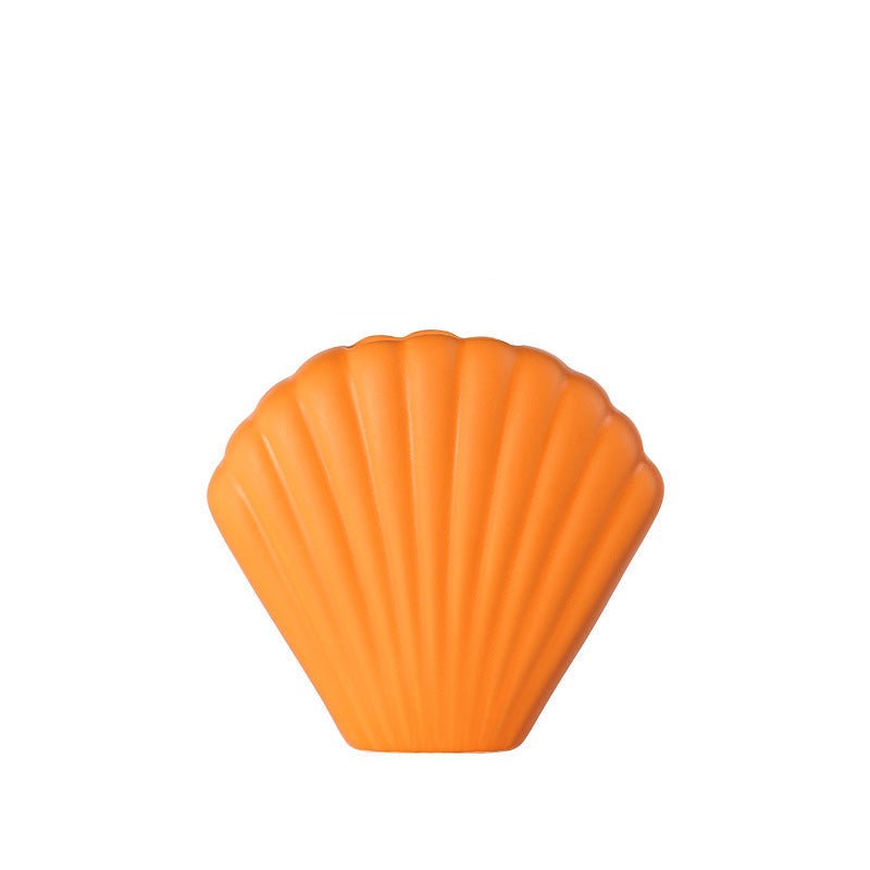 Hom & Ember – Morandi Shell Ceramic Vase - Hom & Ember