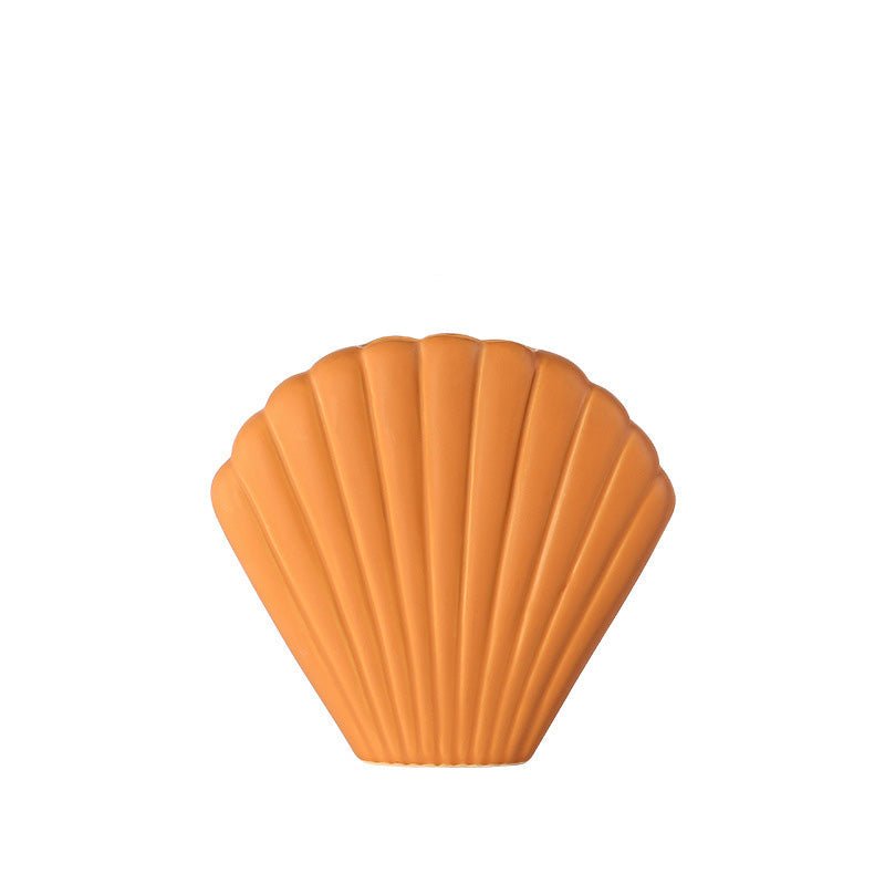 Hom & Ember – Morandi Shell Ceramic Vase - Hom & Ember