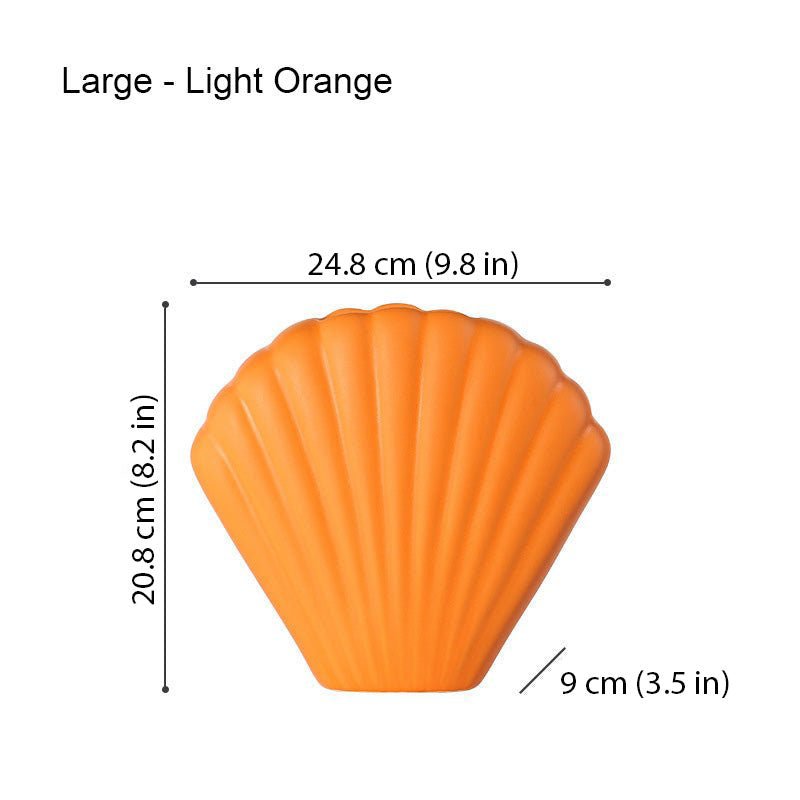 Hom & Ember – Morandi Shell Ceramic Vase - Hom & Ember