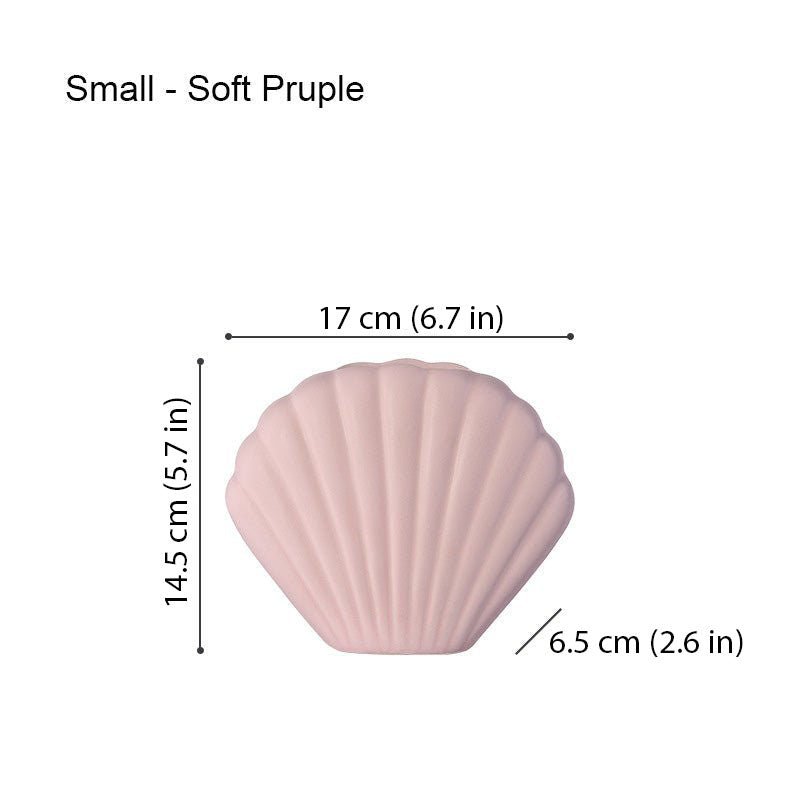 Hom & Ember – Morandi Shell Ceramic Vase - Hom & Ember