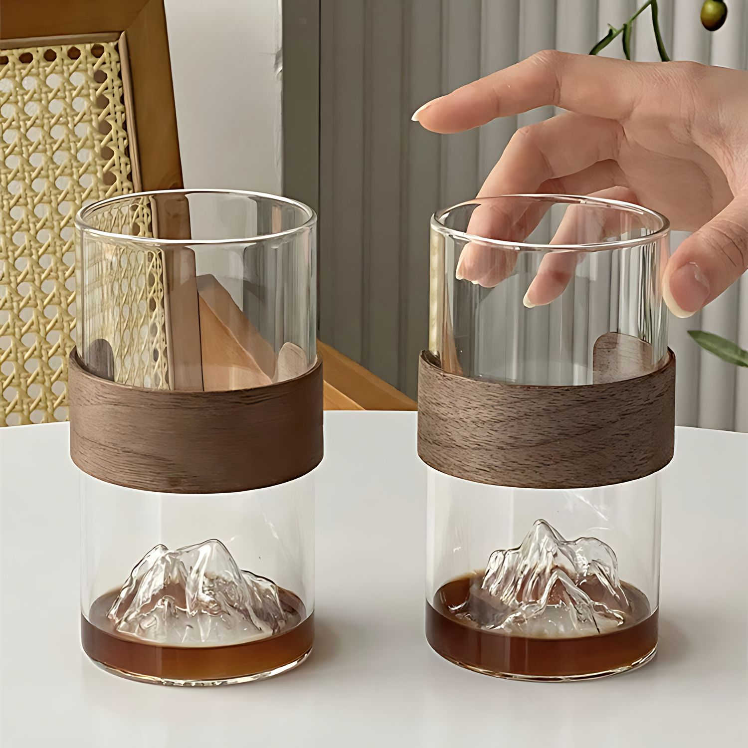 Hom & Ember – Mountain Tea & Coffee Glass - Hom & Ember