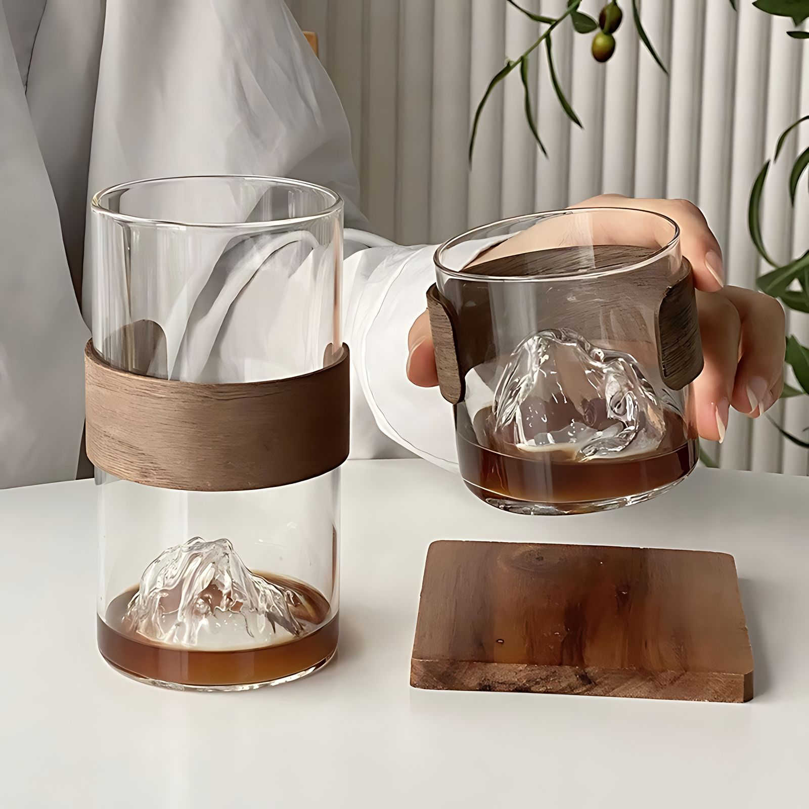 Hom & Ember – Mountain Tea & Coffee Glass - Hom & Ember