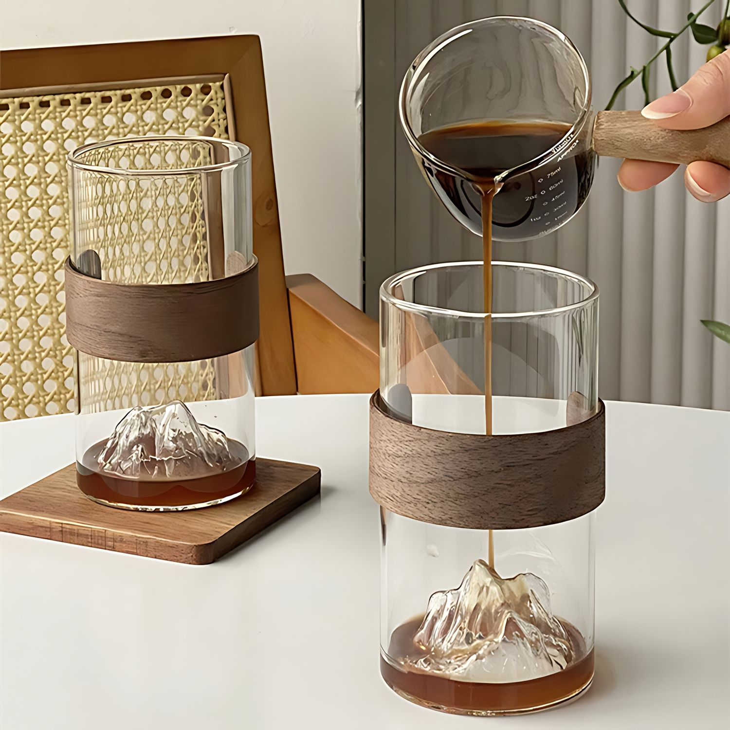 Hom & Ember – Mountain Tea & Coffee Glass - Hom & Ember
