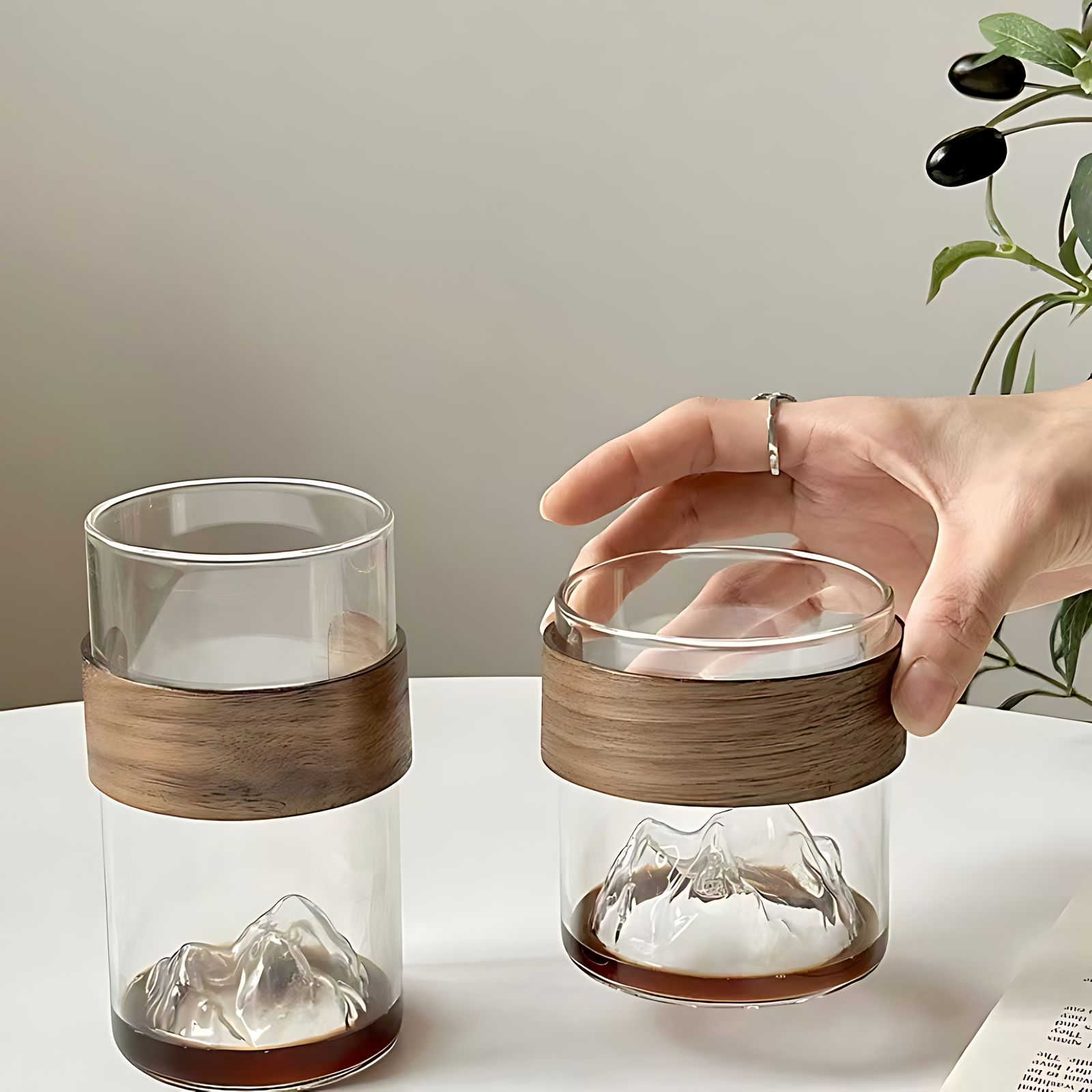 Hom & Ember – Mountain Tea & Coffee Glass - Hom & Ember