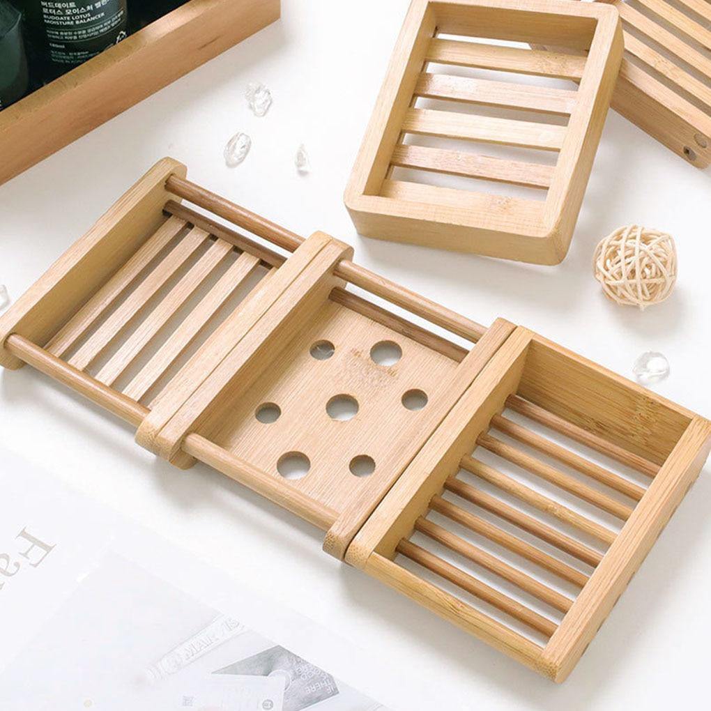 Hom & Ember – Natural Bamboo Soap Dish for a Spa - Like Touch - Hom & Ember