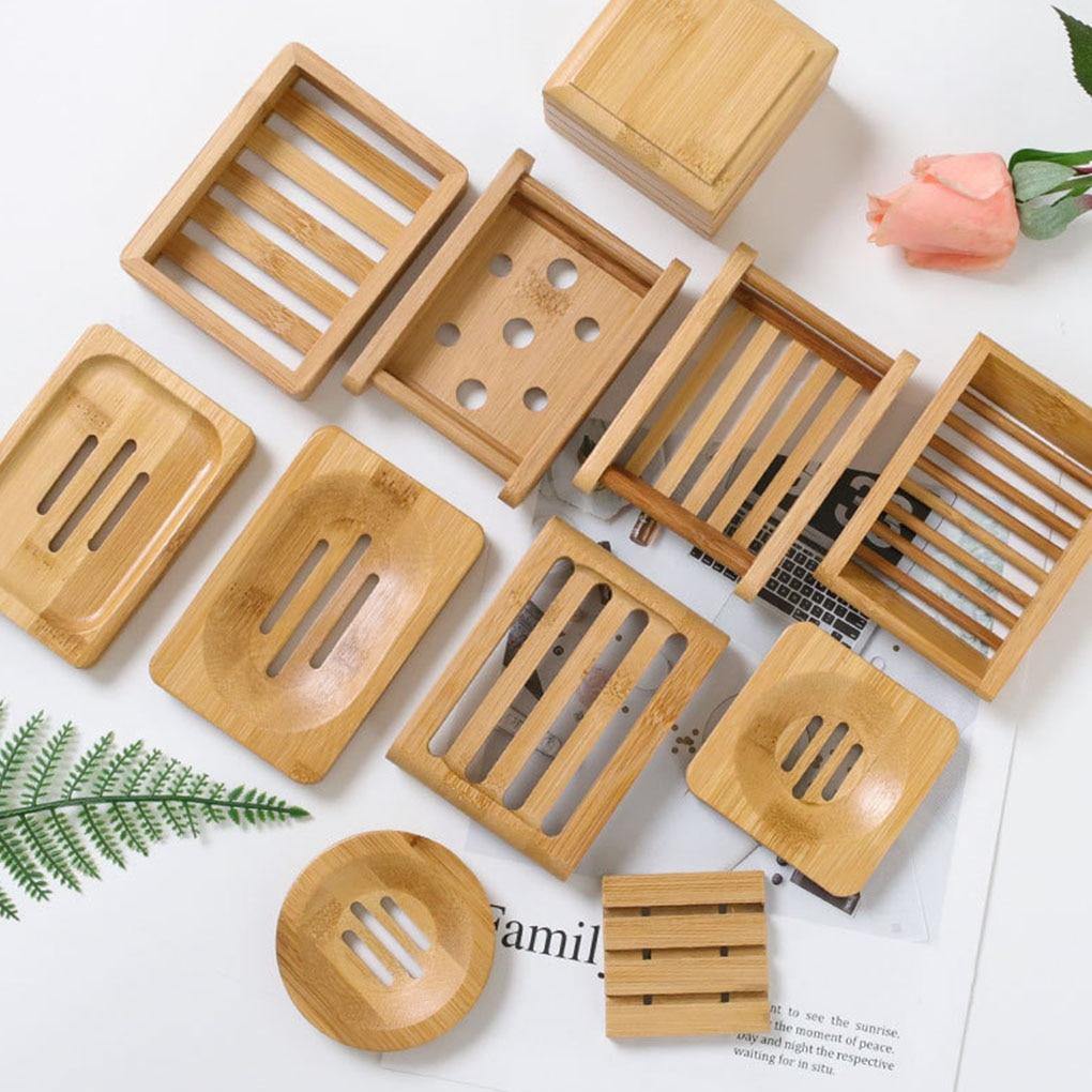 Hom & Ember – Natural Bamboo Soap Dish for a Spa - Like Touch - Hom & Ember