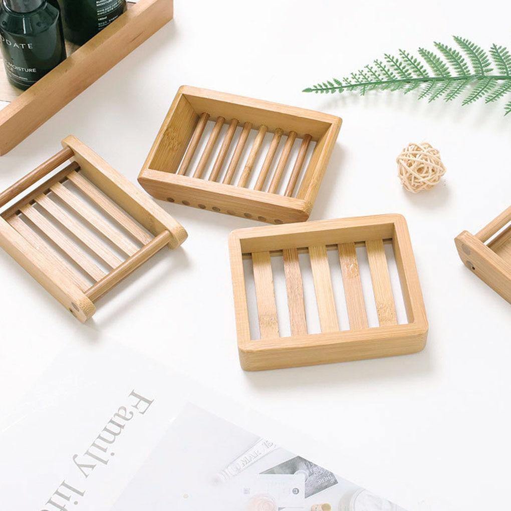 Hom & Ember – Natural Bamboo Soap Dish for a Spa - Like Touch - Hom & Ember