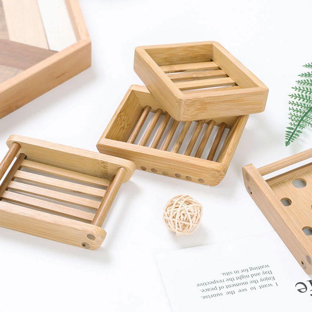 Hom & Ember – Natural Bamboo Soap Dish for a Spa - Like Touch - Hom & Ember