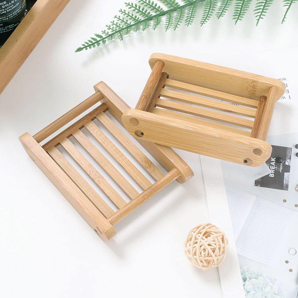 Hom & Ember – Natural Bamboo Soap Dish for a Spa - Like Touch - Hom & Ember