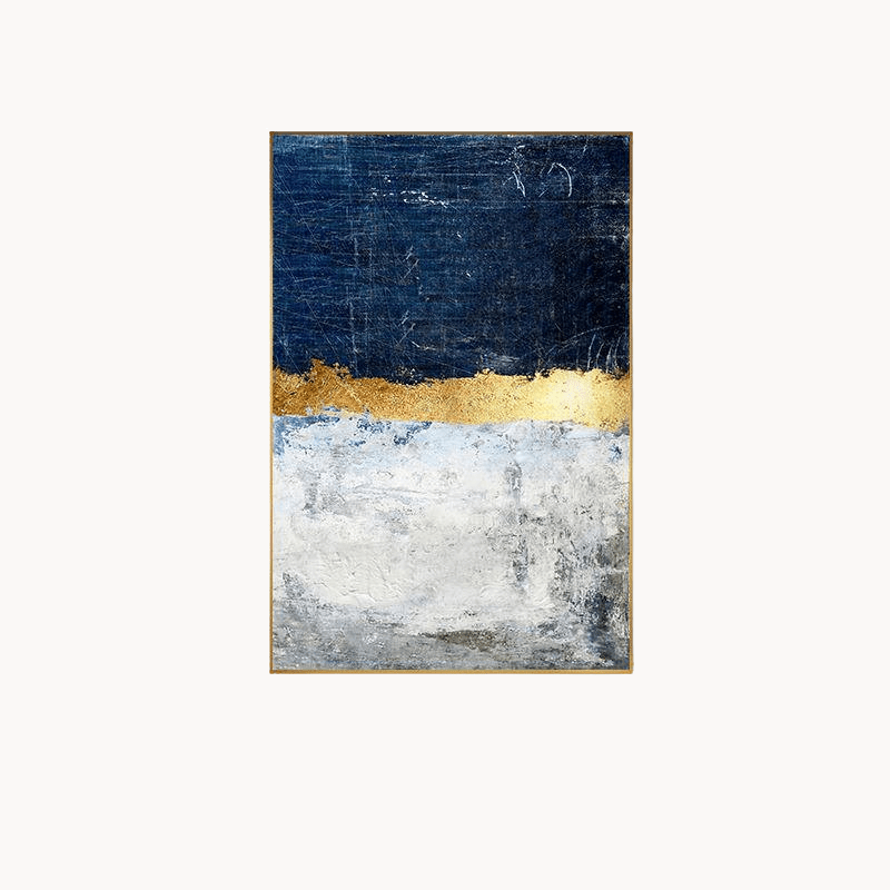 Hom & Ember – Navy Stretched Canvas - Hom & Ember