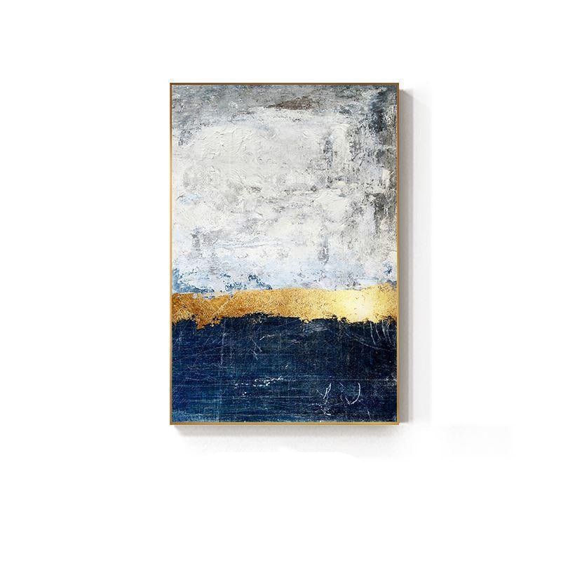 Hom & Ember – Navy Stretched Canvas - Hom & Ember