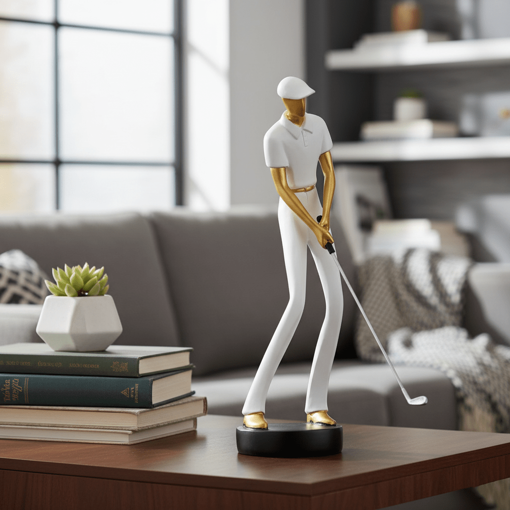 Hom & Ember – Nordic Abstract Golfer Sculptures for a Sophisticated Touch - Hom & Ember