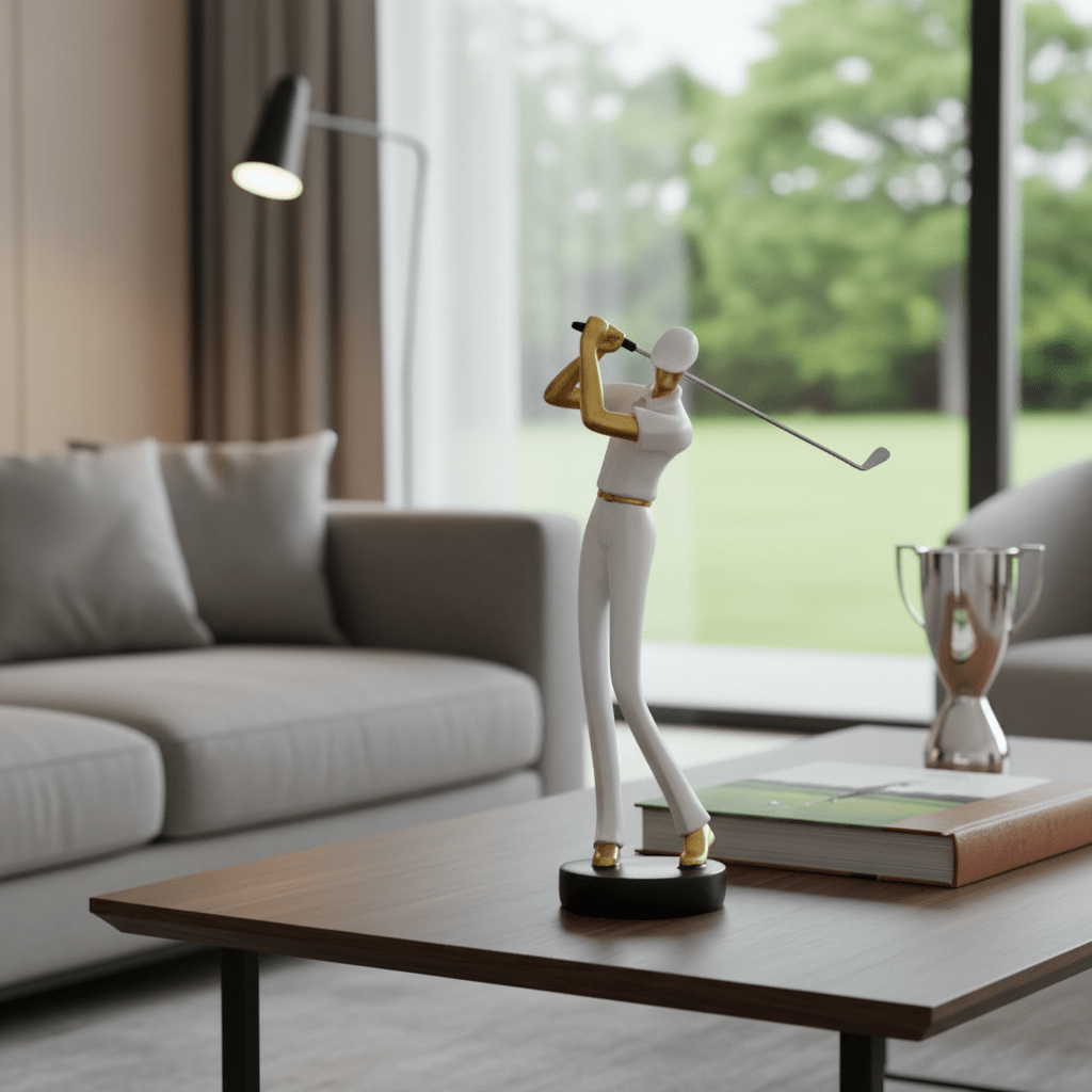 Hom & Ember – Nordic Abstract Golfer Sculptures for a Sophisticated Touch - Hom & Ember