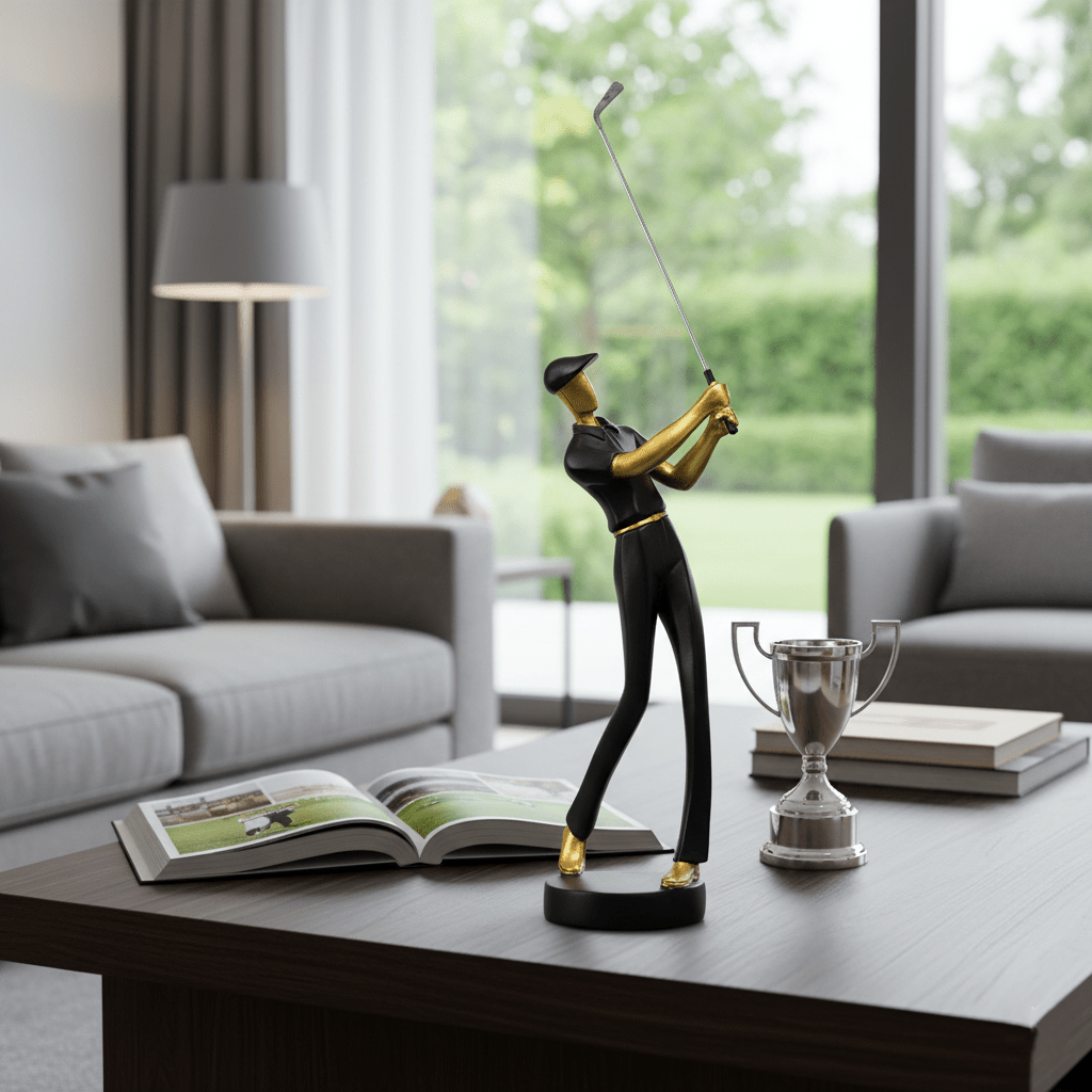 Hom & Ember – Nordic Abstract Golfer Sculptures for a Sophisticated Touch - Hom & Ember