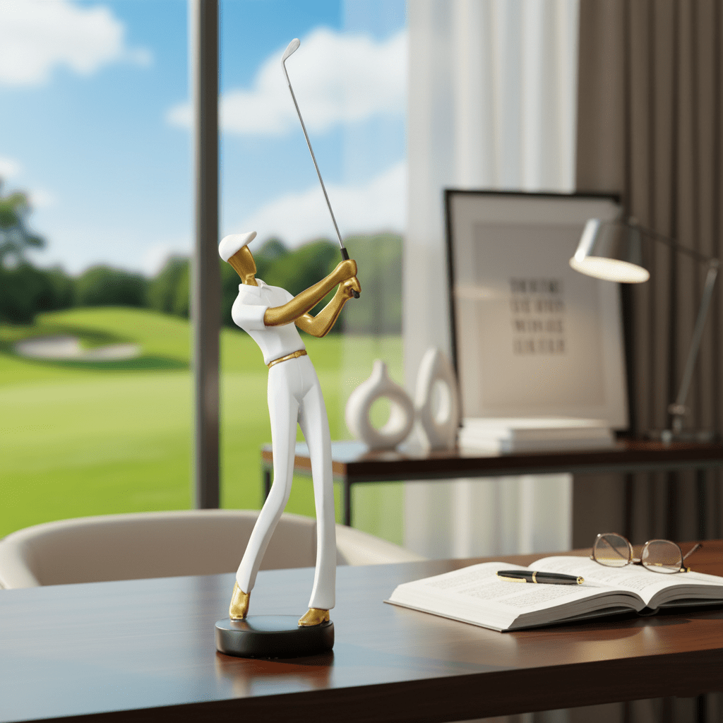 Hom & Ember – Nordic Abstract Golfer Sculptures for a Sophisticated Touch - Hom & Ember