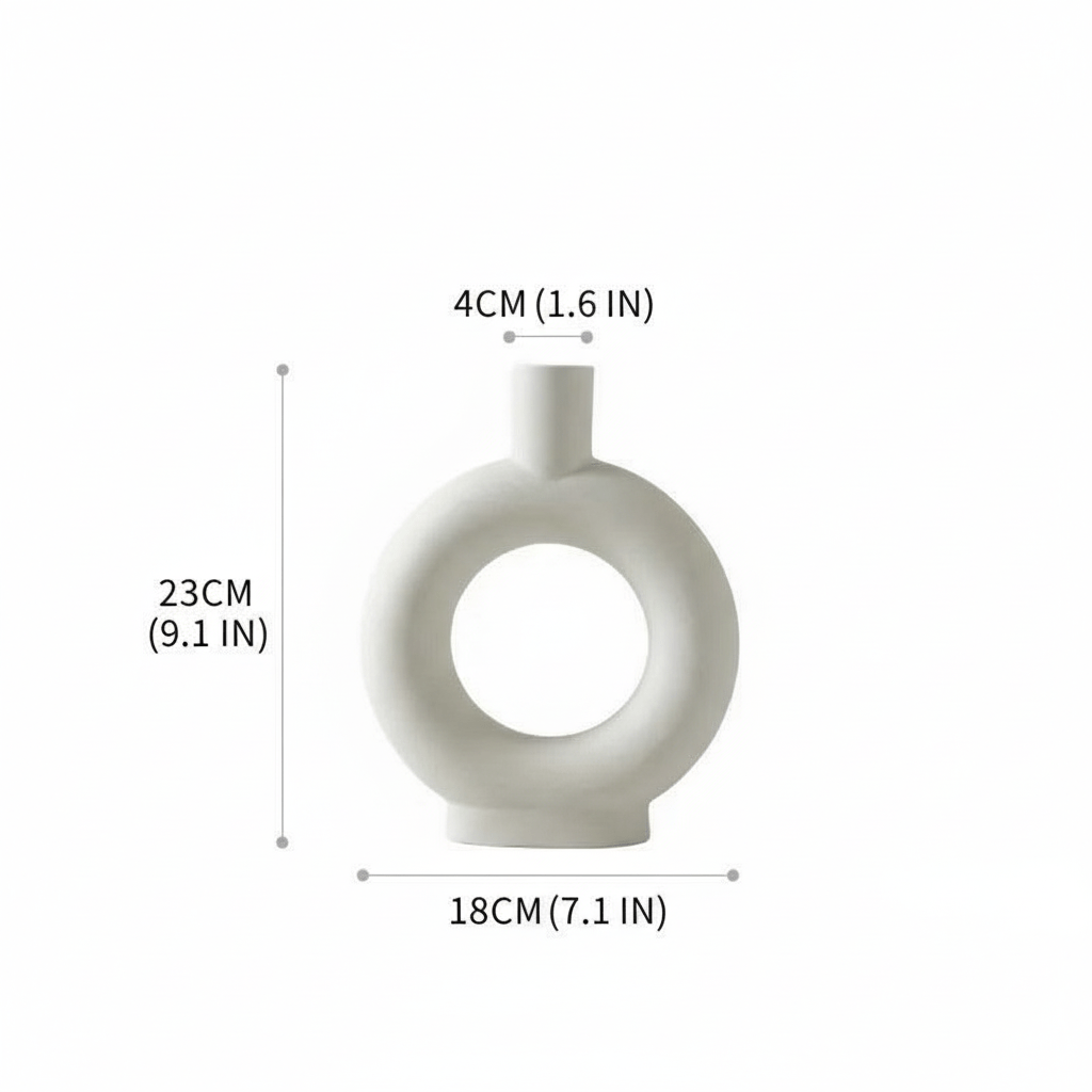 Hom & Ember – Nordic Ceramic Vase - Hom & Ember