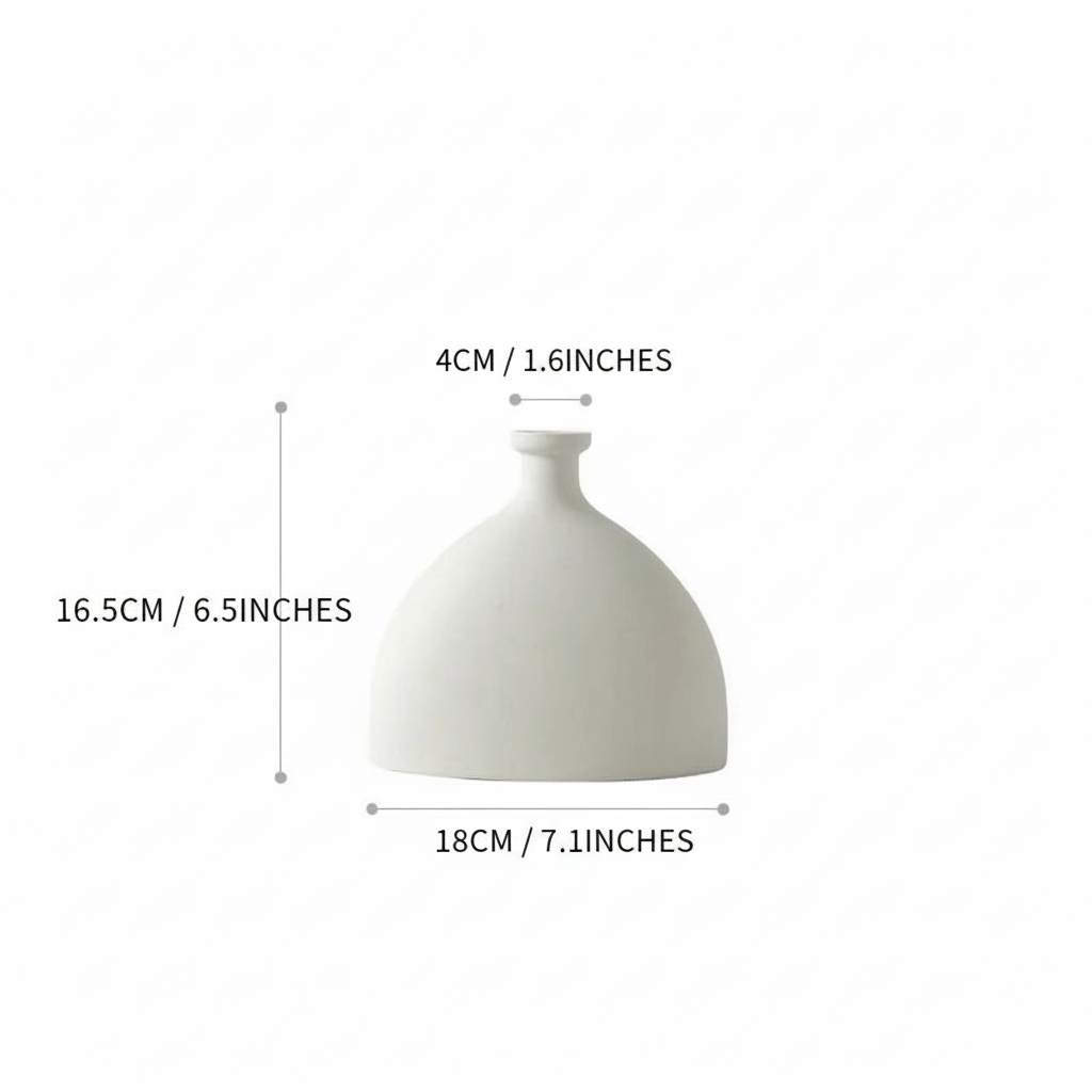 Hom & Ember – Nordic Ceramic Vase - Hom & Ember