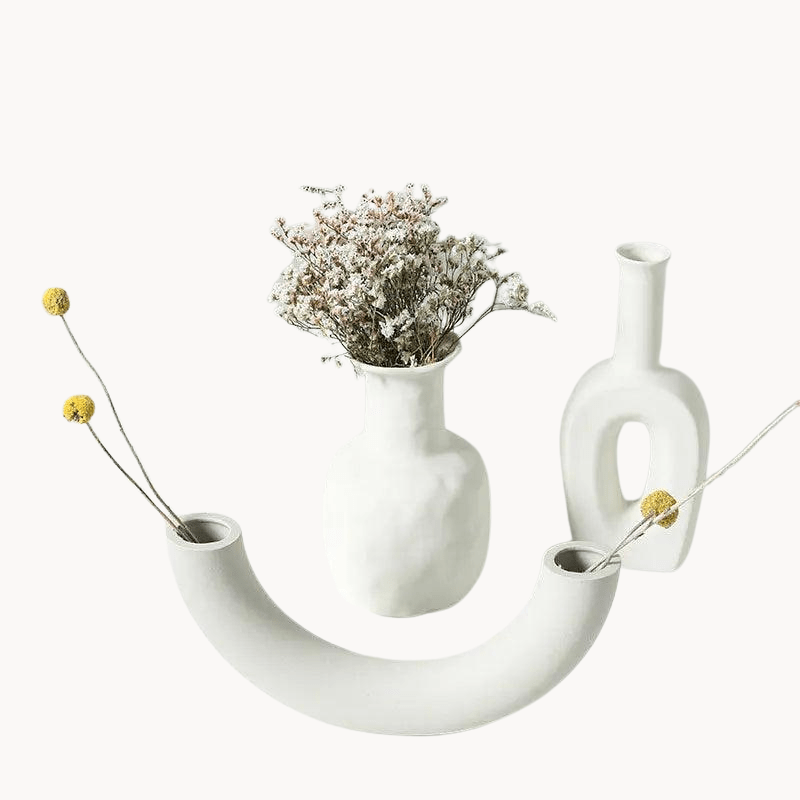 Hom & Ember – Nordic Ceramic Vase - Hom & Ember