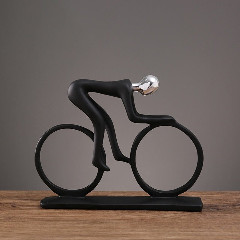 Hom & Ember – Nordic Cyclist Sculpture - Hom & Ember