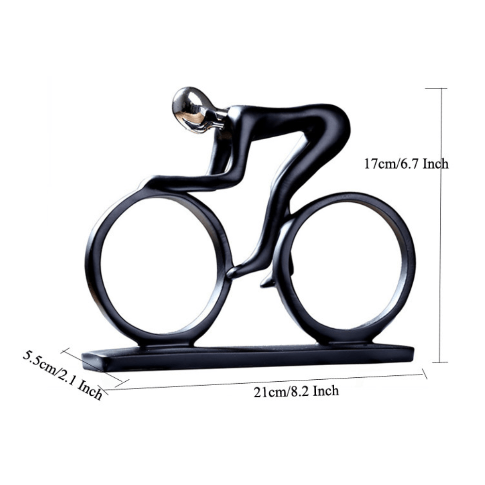 Hom & Ember – Nordic Cyclist Sculpture - Hom & Ember