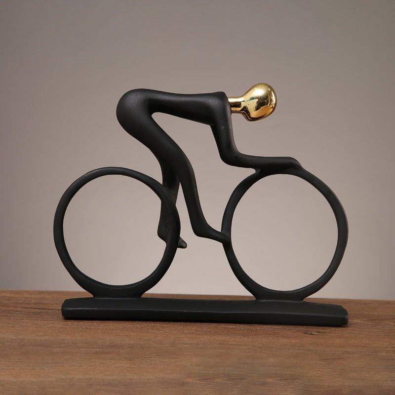 Hom & Ember – Nordic Cyclist Sculpture - Hom & Ember