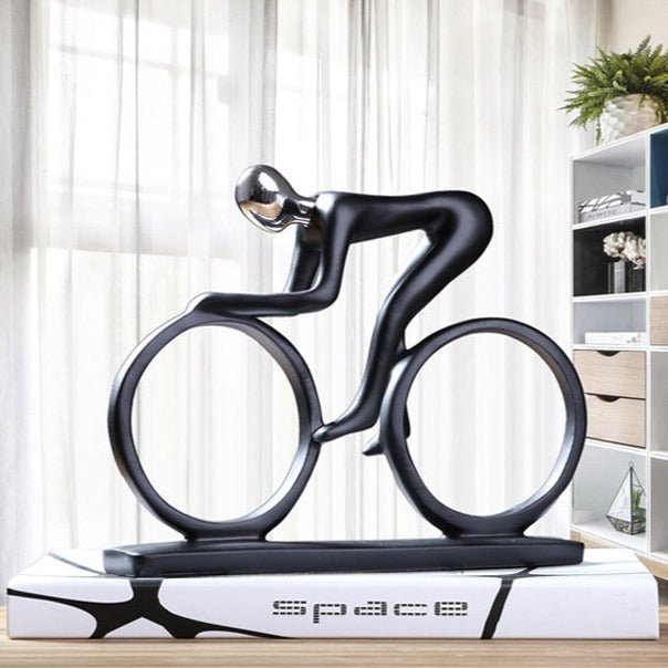 Hom & Ember – Nordic Cyclist Sculpture - Hom & Ember
