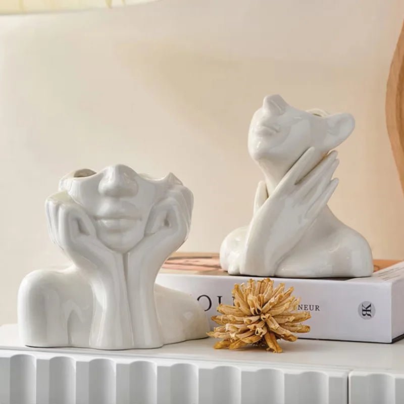 Hom & Ember – Nordic Face Vase Sculptures for a Contemporary Touch - Hom & Ember