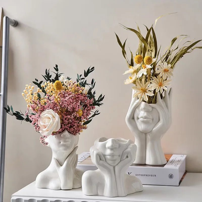 Hom & Ember – Nordic Face Vase Sculptures for a Contemporary Touch - Hom & Ember