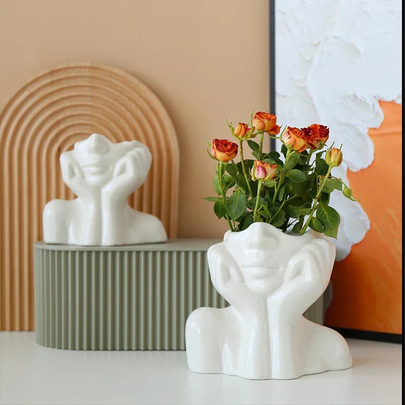 Hom & Ember – Nordic Face Vase Sculptures for a Contemporary Touch - Hom & Ember