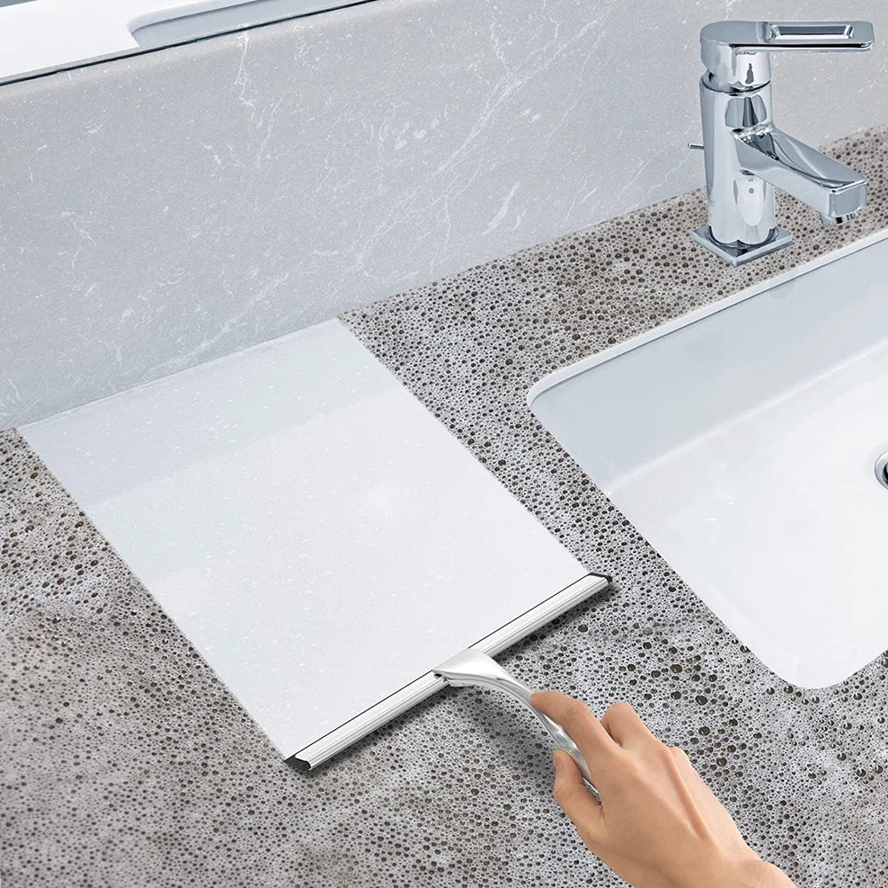 Hom & Ember – Nordic Stainless Steel Shower Squeegee for a Sleek Bathroom Finish - Hom & Ember