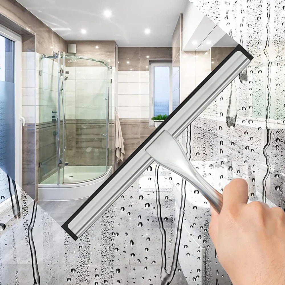 Hom & Ember – Nordic Stainless Steel Shower Squeegee for a Sleek Bathroom Finish - Hom & Ember
