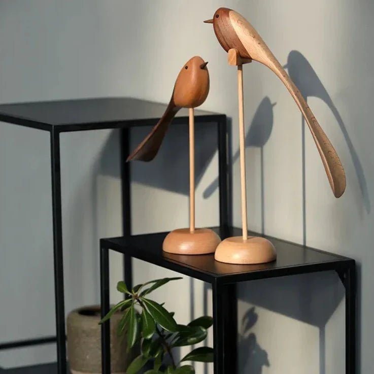 Hom & Ember – Nordic Wooden Bird Sculptures for a Serene Scandinavian Touch - Hom & Ember