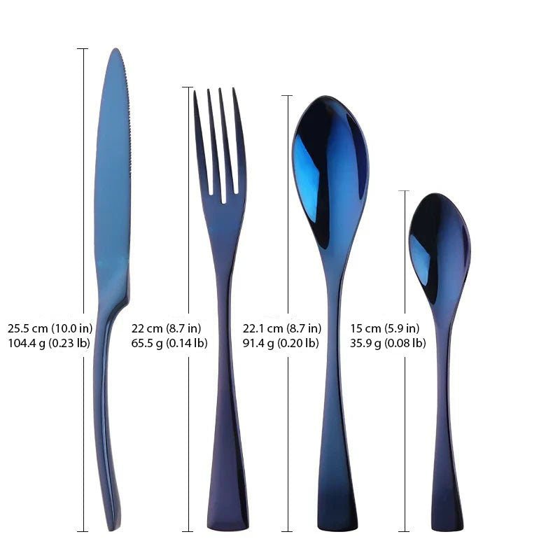 Hom & Ember – Oceano Cutlery Set for a Nautical Dining Experience - Hom & Ember