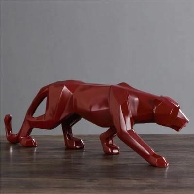 Hom & Ember – Panther Geometric Sculpture - Hom & Ember
