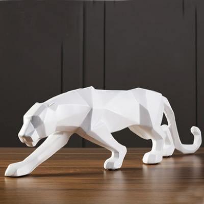 Hom & Ember – Panther Geometric Sculpture - Hom & Ember