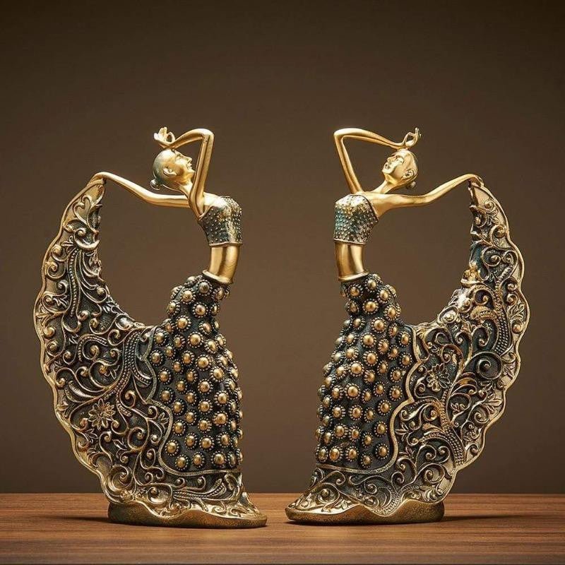 Hom & Ember – Peacock Dancer Figurines for an Elegant Touch - Hom & Ember