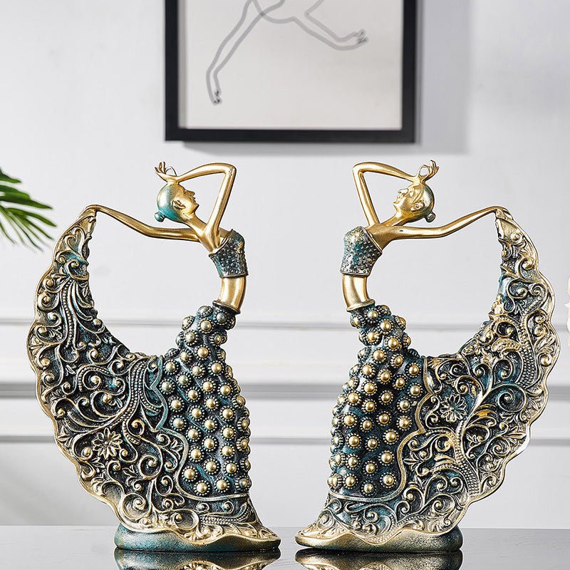 Hom & Ember – Peacock Dancer Figurines for an Elegant Touch - Hom & Ember