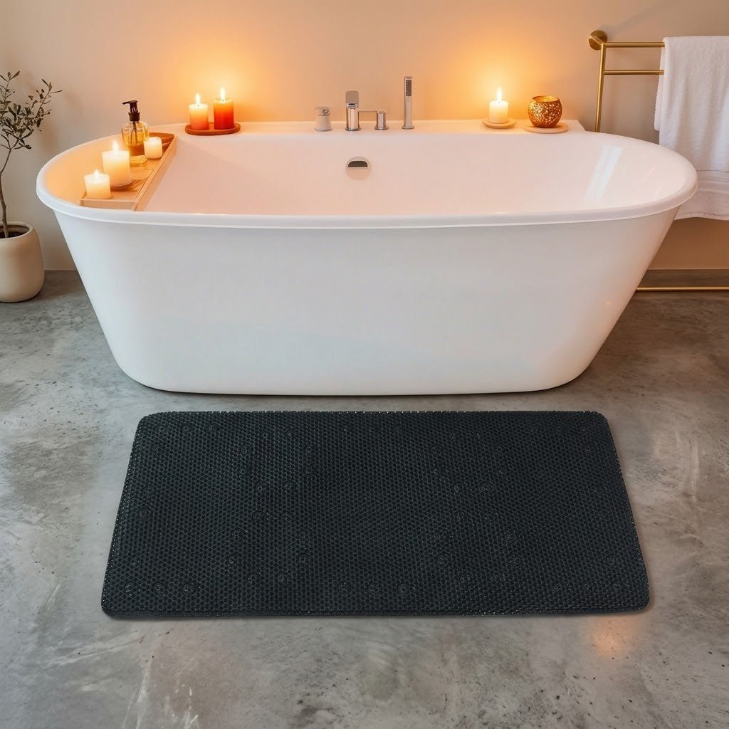 Hom & Ember – Plush Non - Slip Bath Mat for a Luxurious Bathroom Experience - Hom & Ember