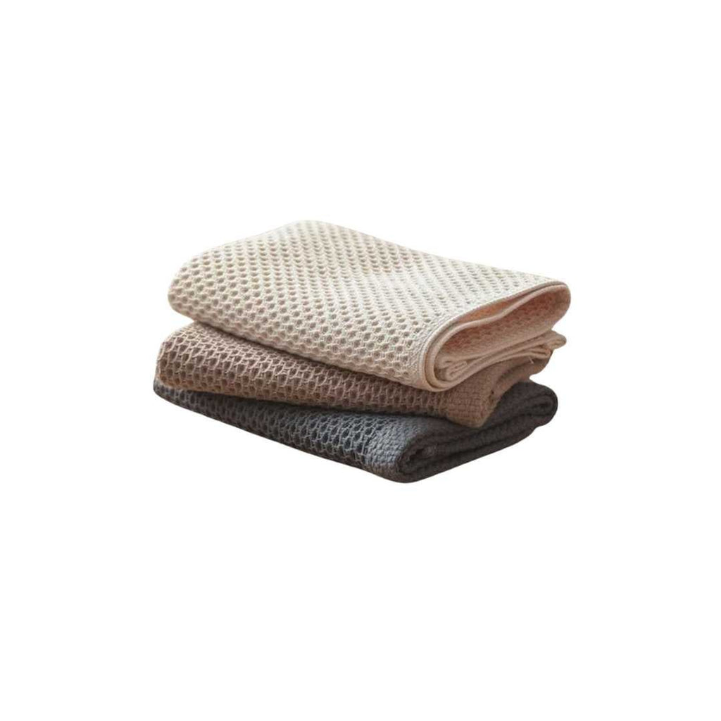Hom & Ember – Premium Set of 6 Cotton Honeycomb Kitchen Towels for Stylish and Functional Elegance - Hom & Ember