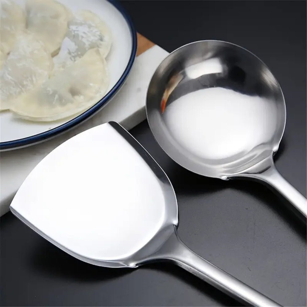 Hom & Ember – Premium Stainless Steel Cooking Utensils Set | 5 - Piece Collection for a Stylish Kitchen - Hom & Ember