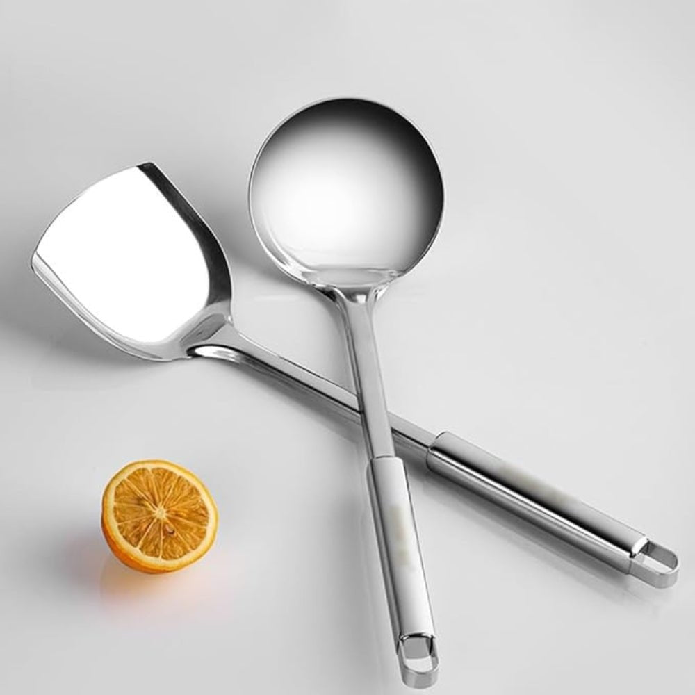 Hom & Ember – Premium Stainless Steel Cooking Utensils Set | 5 - Piece Collection for a Stylish Kitchen - Hom & Ember