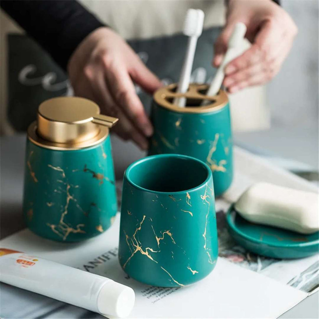 Hom & Ember – Scandinavian Bathroom Set for Stylish Serenity with Timeless Charm - Hom & Ember