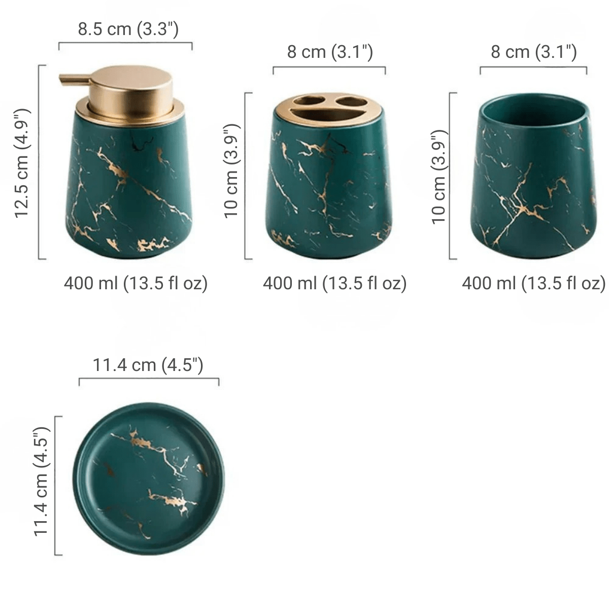 Hom & Ember – Scandinavian Bathroom Set for Stylish Serenity with Timeless Charm - Hom & Ember