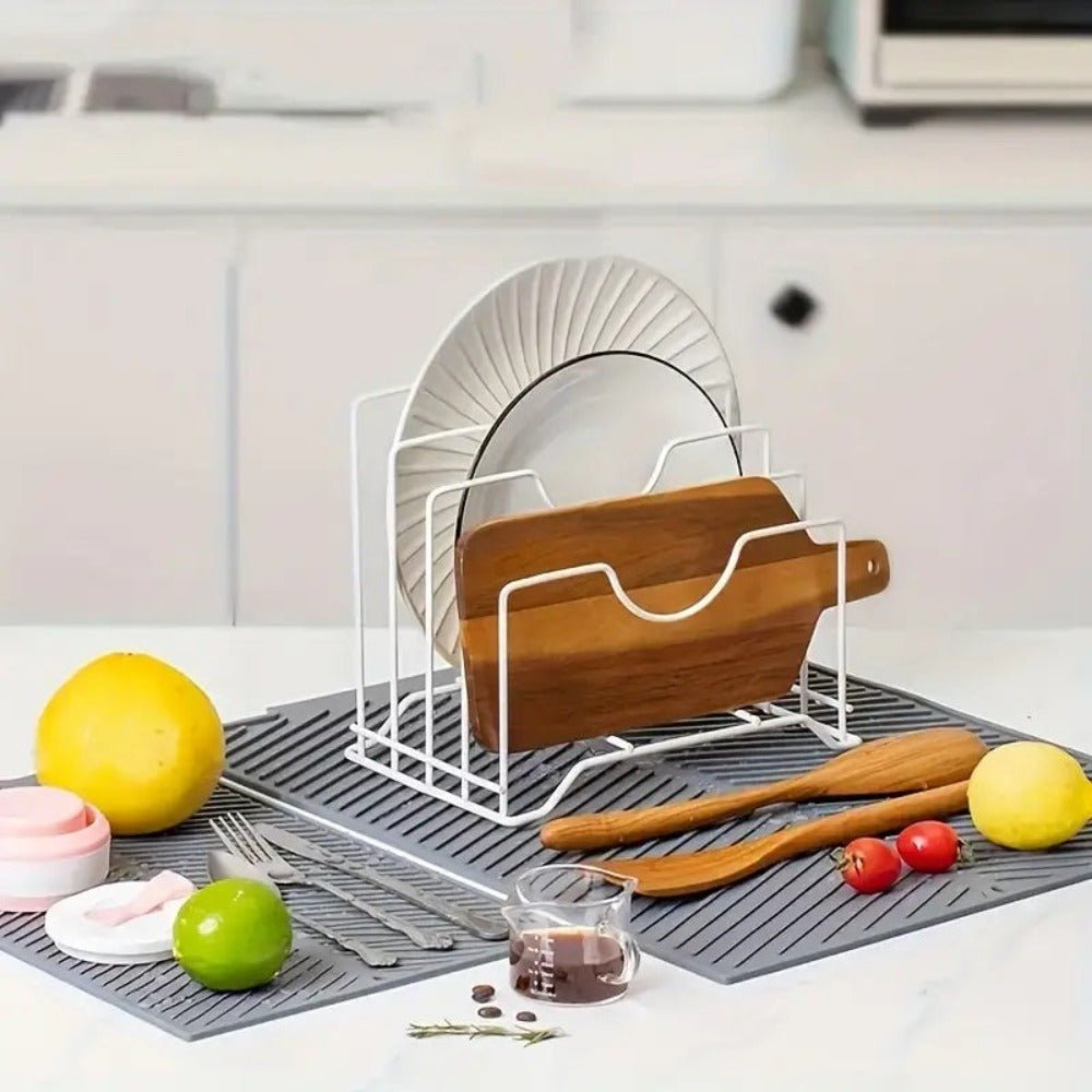 Hom & Ember – Silicone Dish Draining Mat for an Organised Kitchen - Hom & Ember