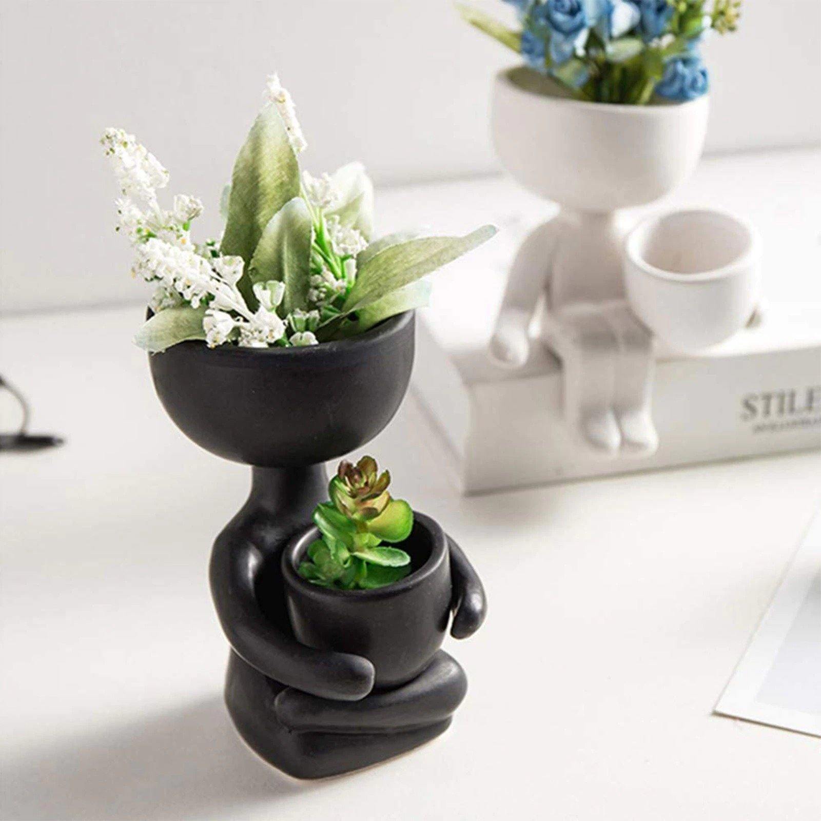 Hom & Ember – Small Child Clay Succulent Pot - Hom & Ember