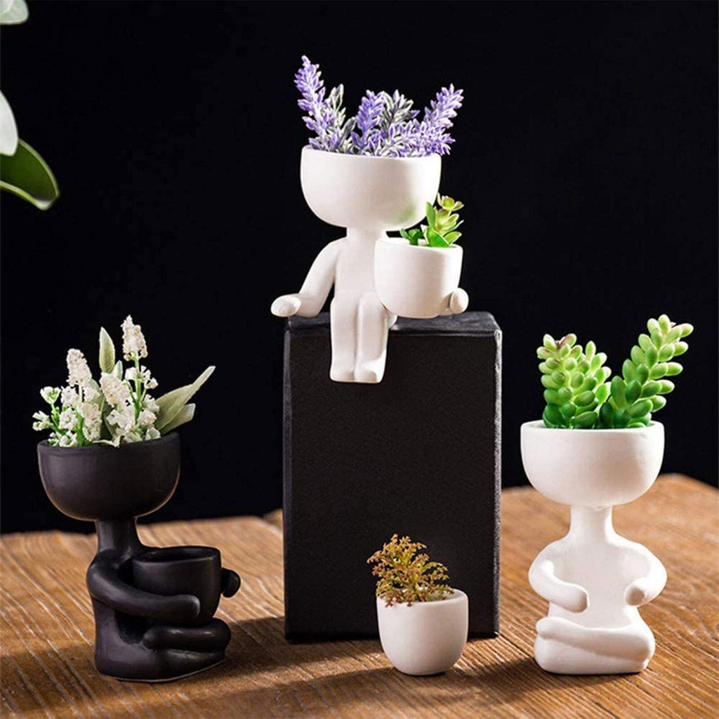 Hom & Ember – Small Child Clay Succulent Pot - Hom & Ember