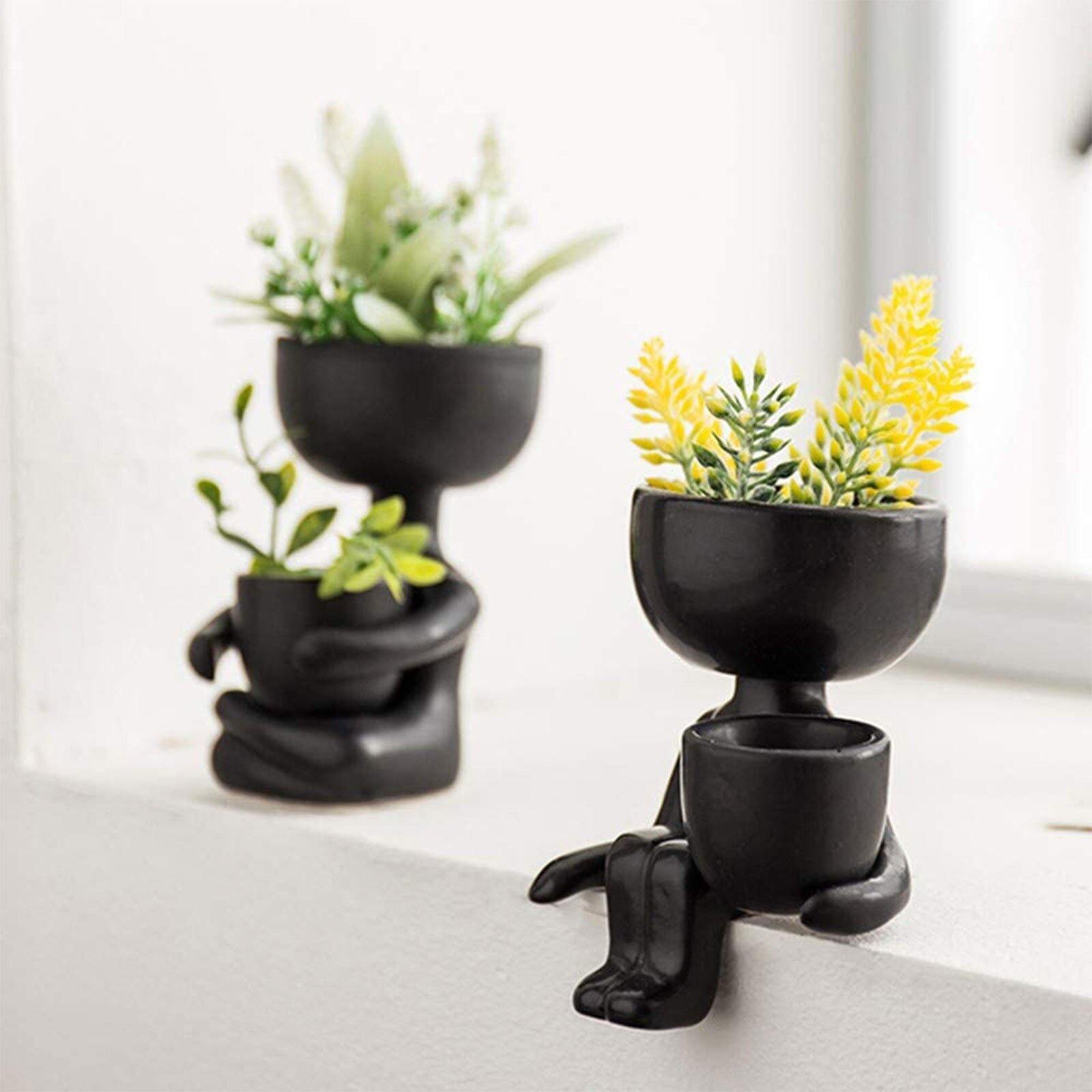Hom & Ember – Small Child Clay Succulent Pot - Hom & Ember